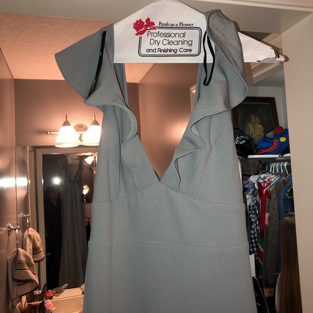 Lulus Perfect Opportunity Maxi Dress in Grey